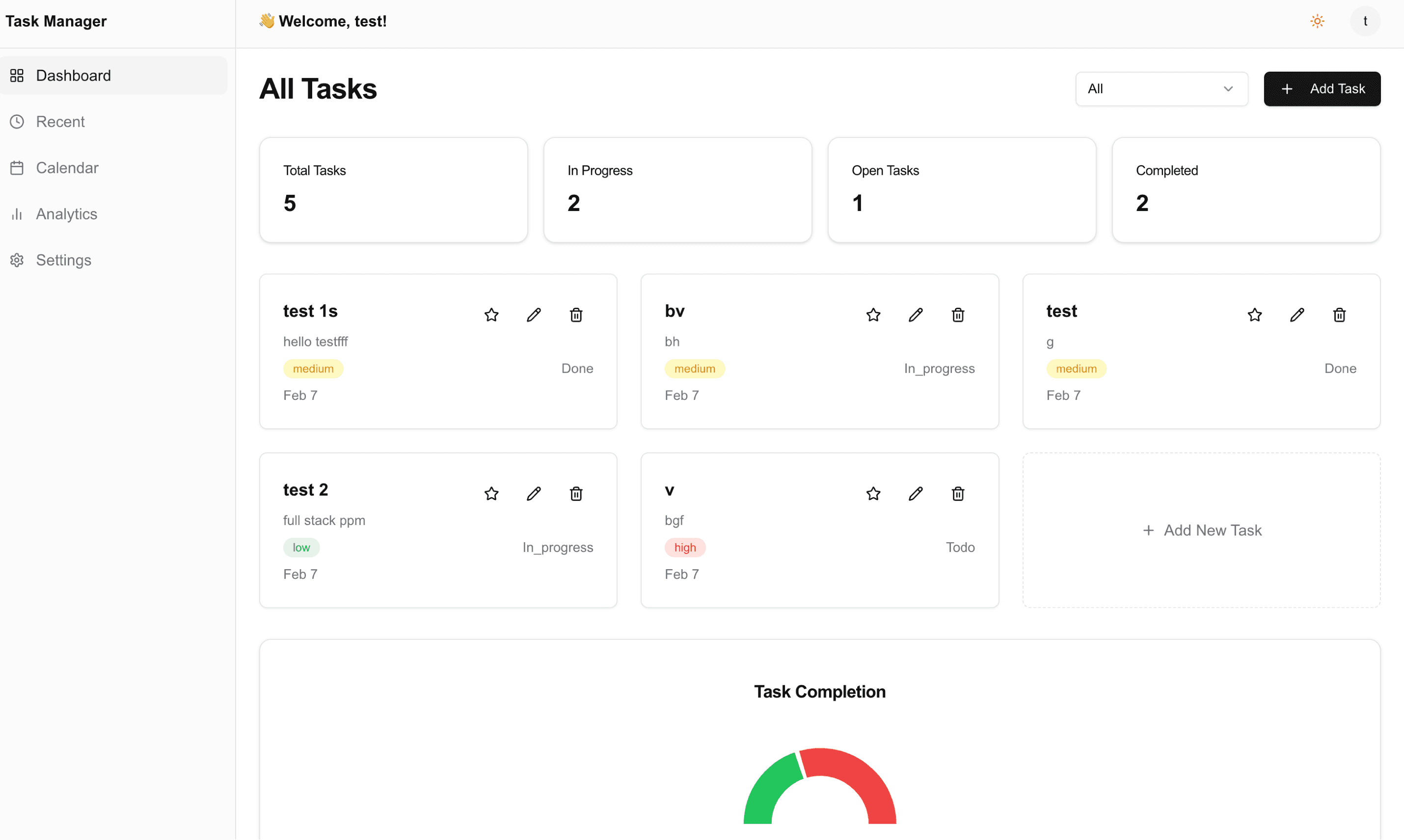 TaskMaster Dashboard